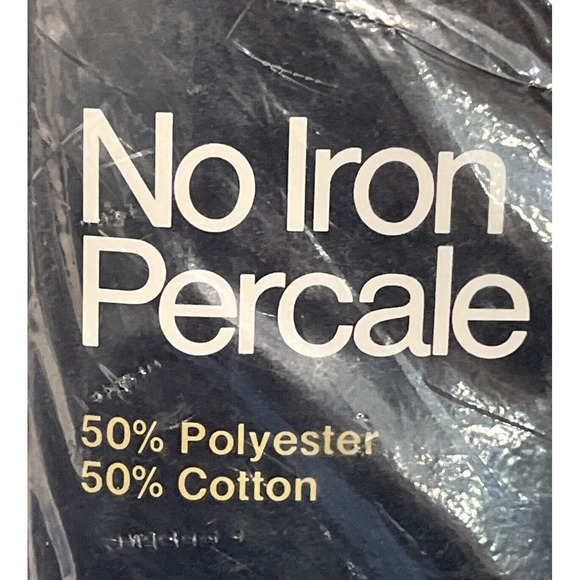 Vintage NOS JC Penney Cotton Poly Queen Fitted Sheet Pale Buttercup Floral‎ NEW! - Picture 5 of 9